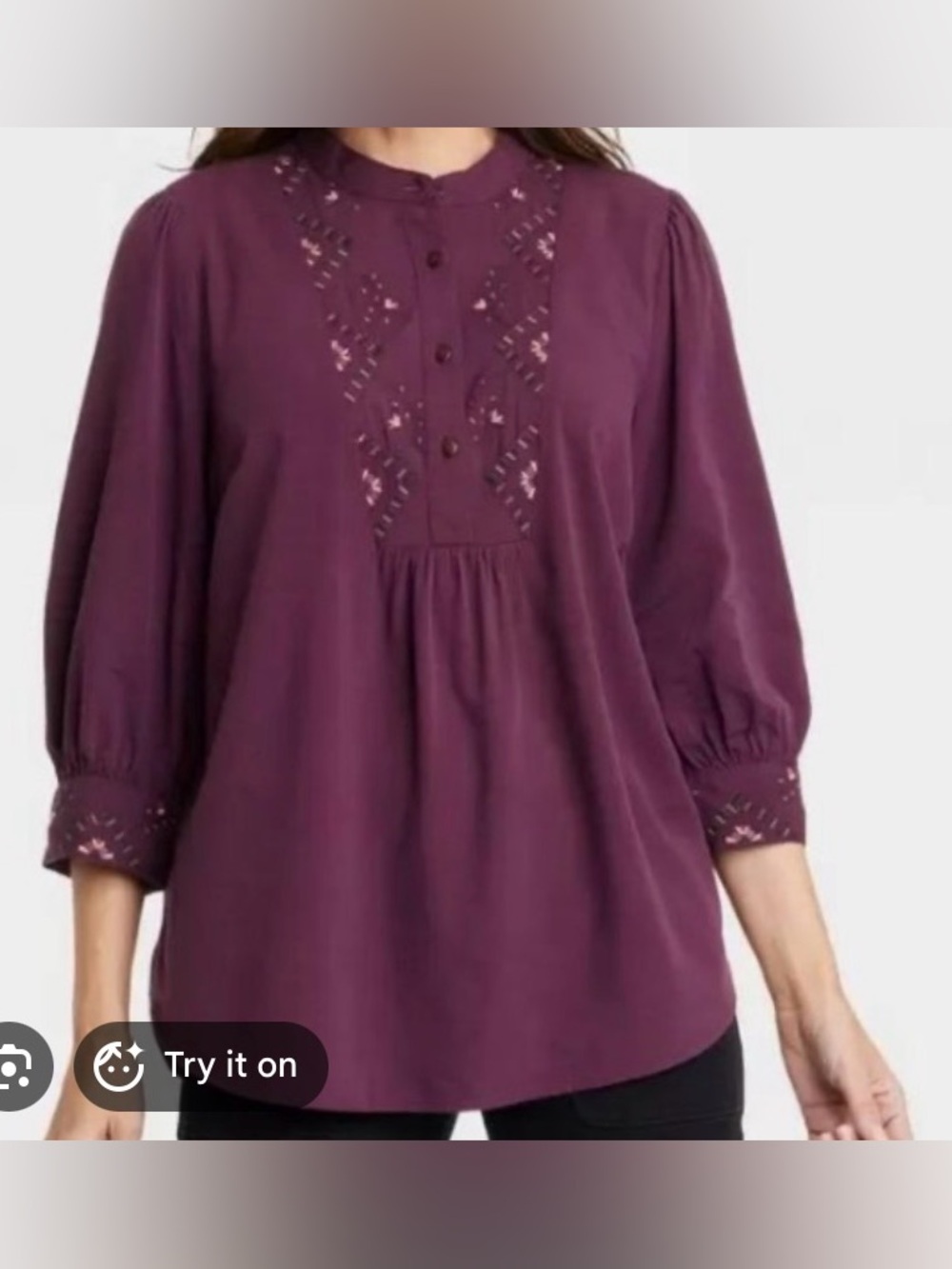 Knox Rose Embroidered Blouse